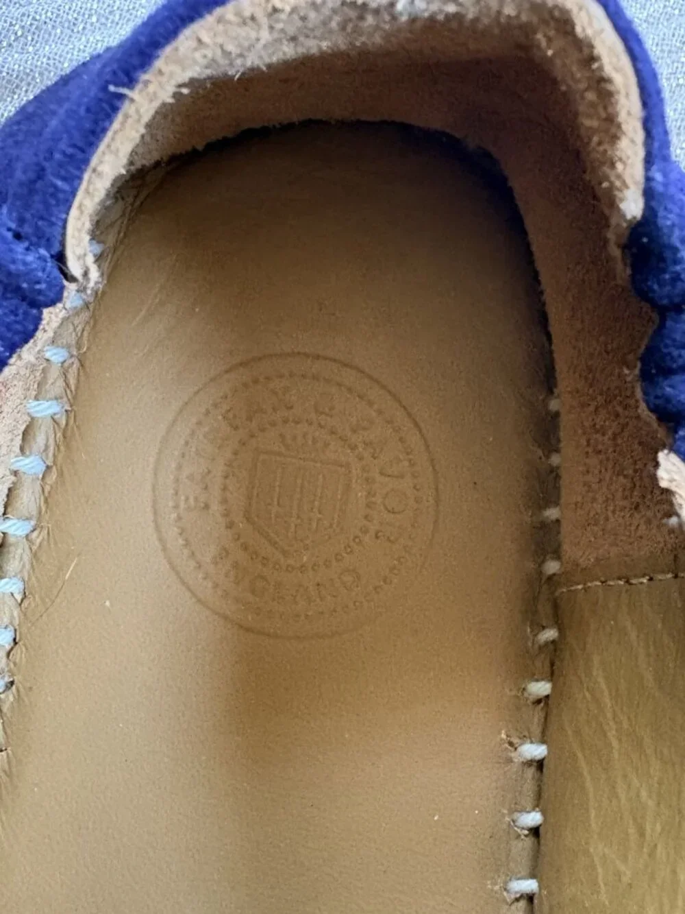 Fairfax & Favor Monaco Flat Espadrille Shoes Navy Blue 39 8